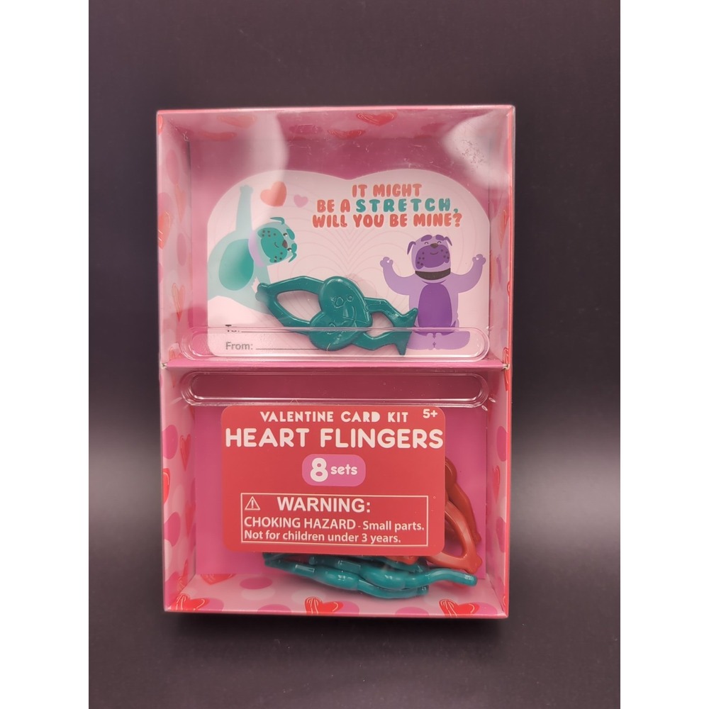 Anker play Valentine card kit Heart Flingers 2 boxes 18 Valentines total